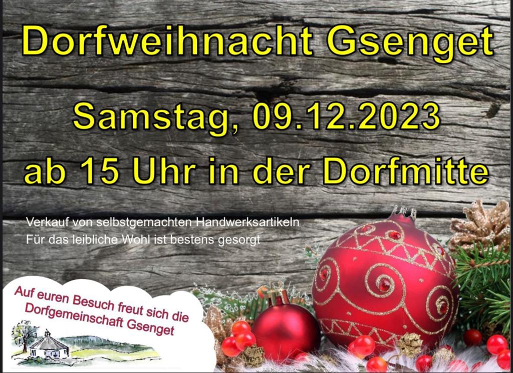 Gsengeter Dorfweihnacht
