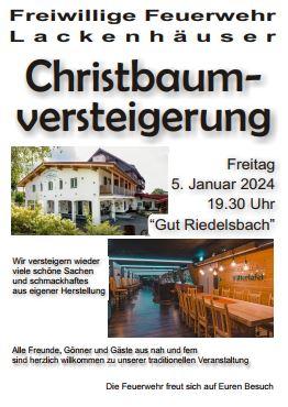 Christbaumversteigerung FFW Lackenhäuser