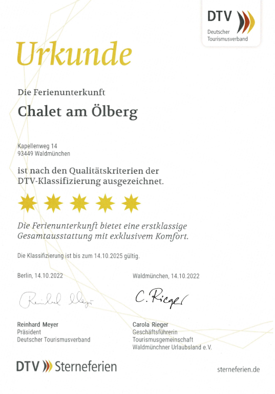 Chalet am Ölberg in Waldmünchen