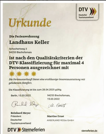 Landhaus Keller **** in Bischofsmais