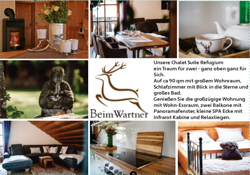 Beim Wartner - CHALETS & SUITEN in Teisnach -Arnetsried