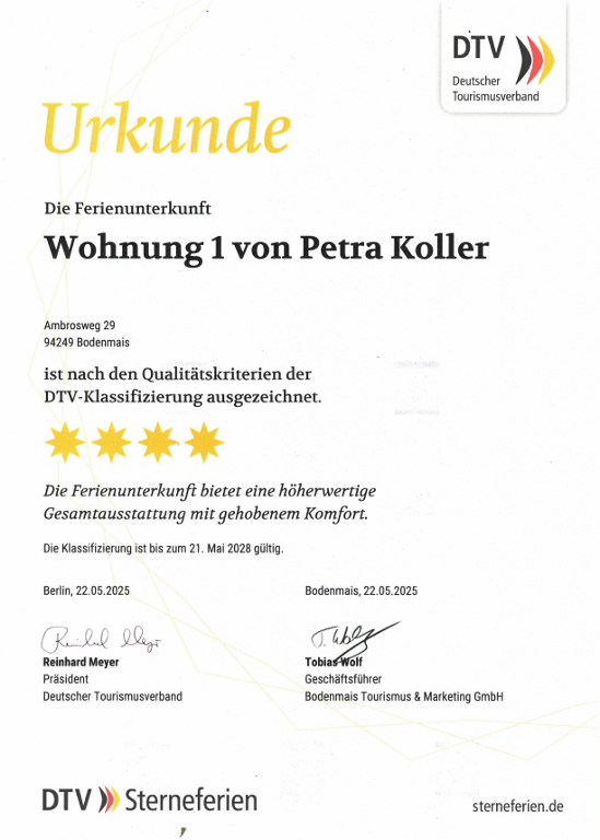 Ferienwohnungen Koller M.u.P. in Bodenmais