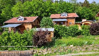 Hütten am Waldrand in Geiersthal